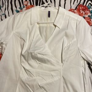 NYDJ WHITE BUSINESS SHIRT Size L